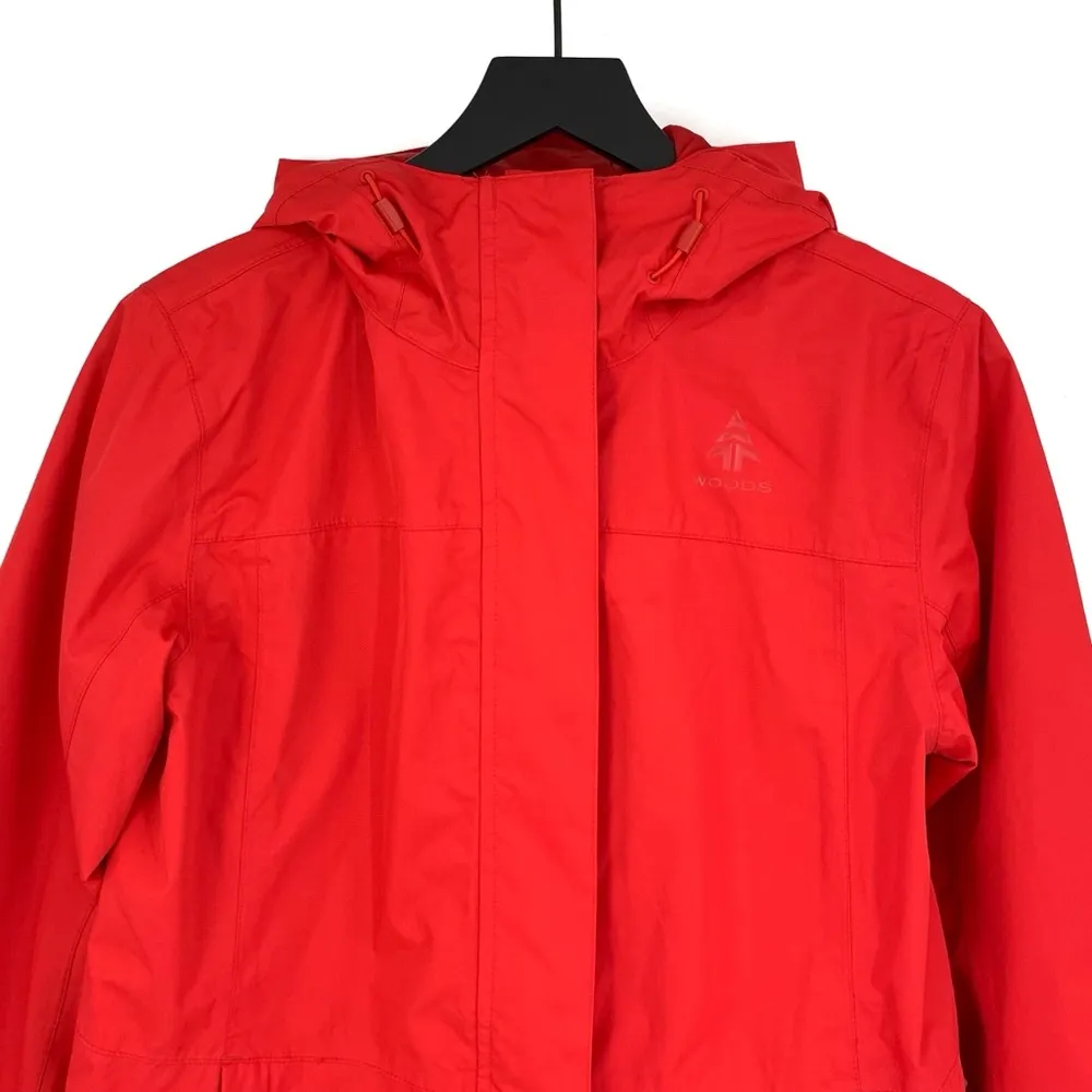 WOODS Longline Rain Jacket Bright Red S - Image 3