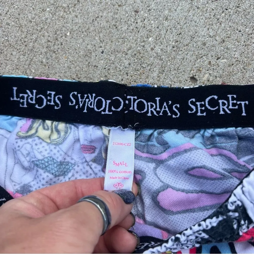 90s Y2K Victoria’s Secret Pop Art Retro Comic Book Pajama Pants SMALL - Image 4