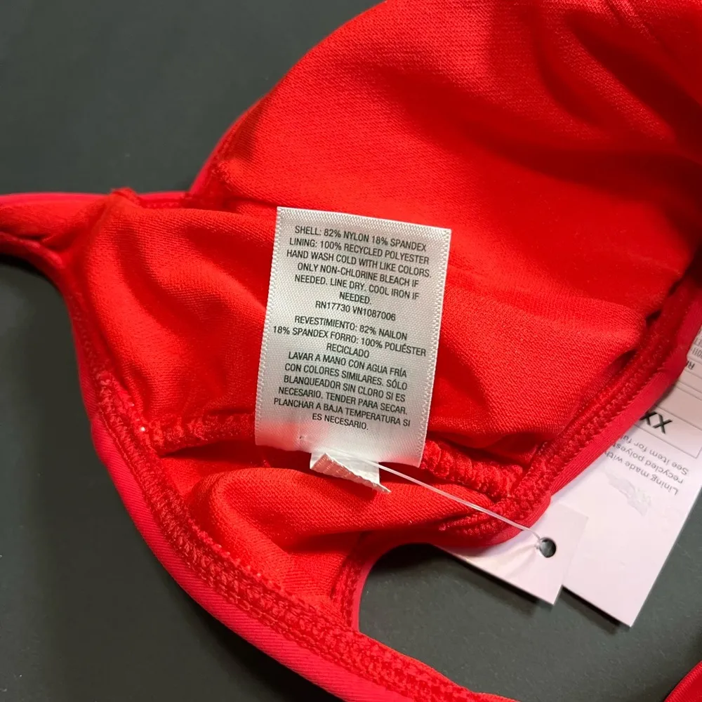 WILD FABLE Hot Bold Bikini Top Women’s Swimsuit Top NWT Sz XXS Removable Pads - Image 7