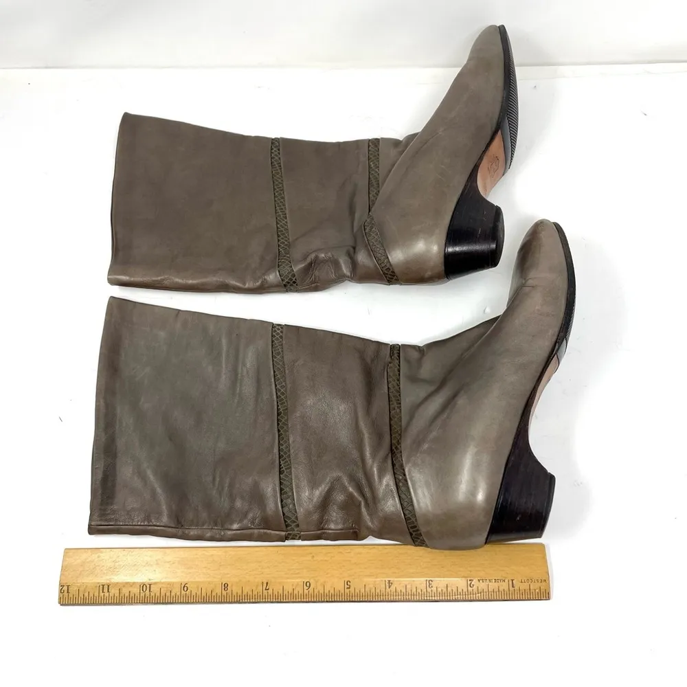 Vintage leather boots purchased in Paris, made in Italy, size - Image 12