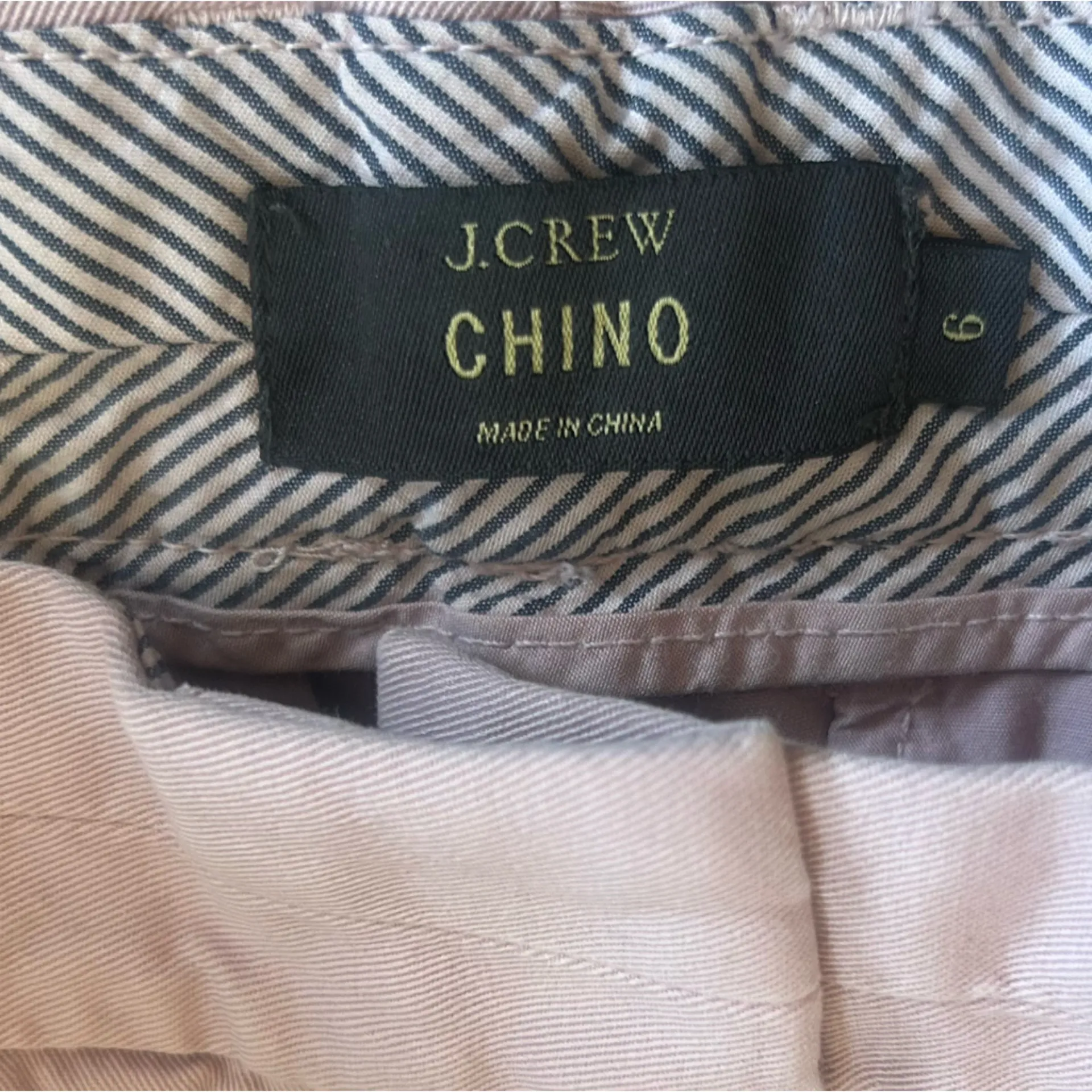 J.Crew Chino 100% Cotton Pink Purple Plink Shorts Size 6 - Image 3