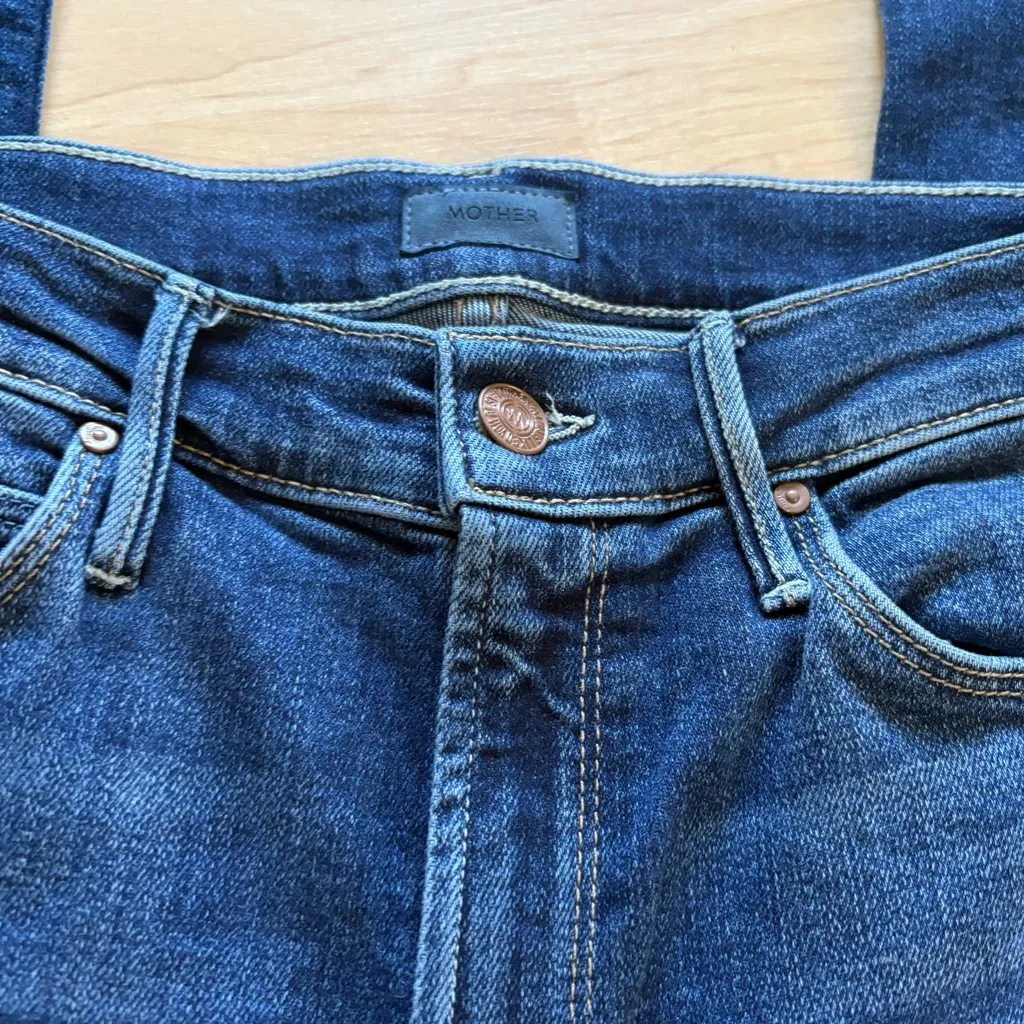 MOTHER The Mid Rise Dazzler Ankle In Pardon My French
Size‎ 26 Blue - Image 2