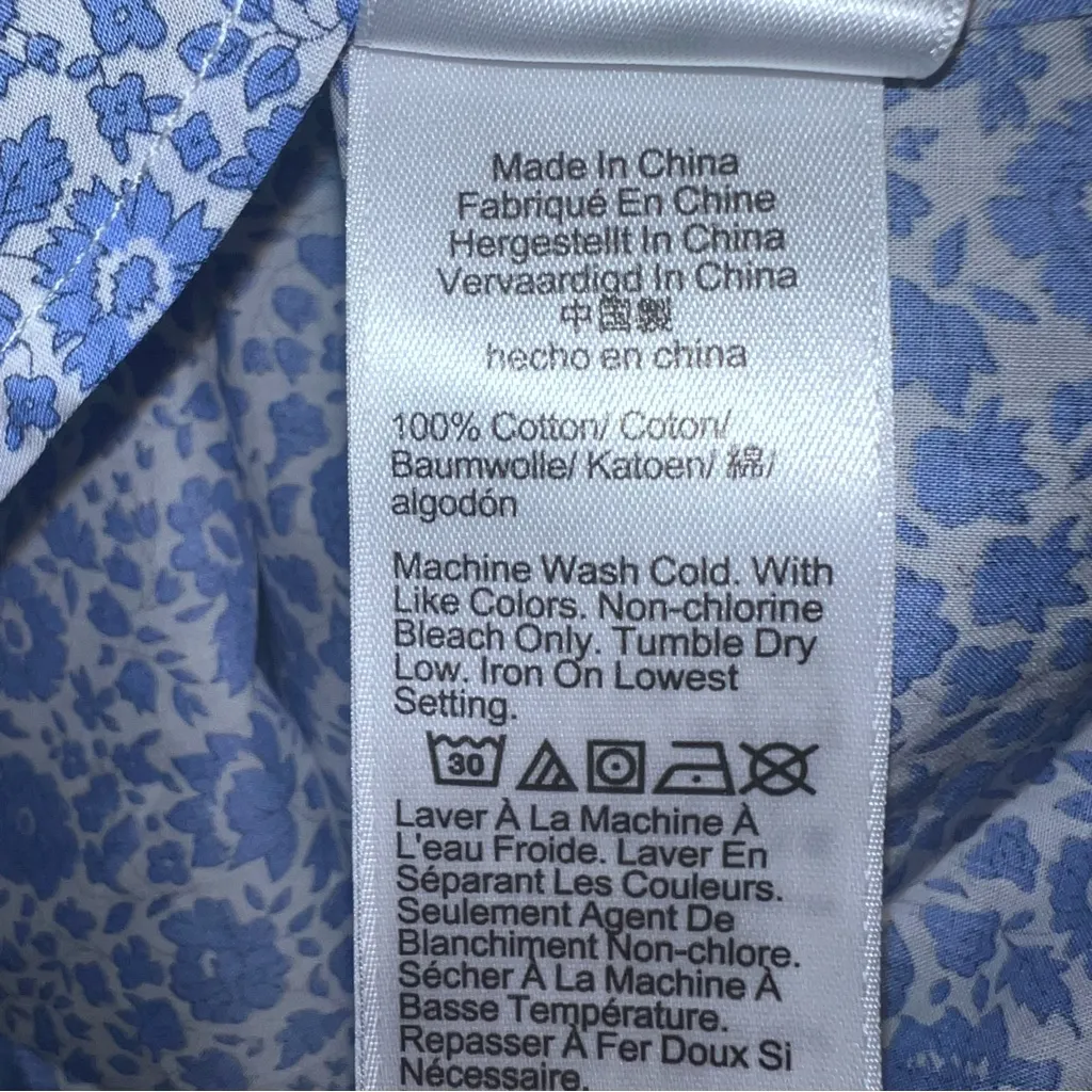 J. Crew Slim-fit shirt in Liberty D'Anjo Coast fabric NWT size 12 - Image 6