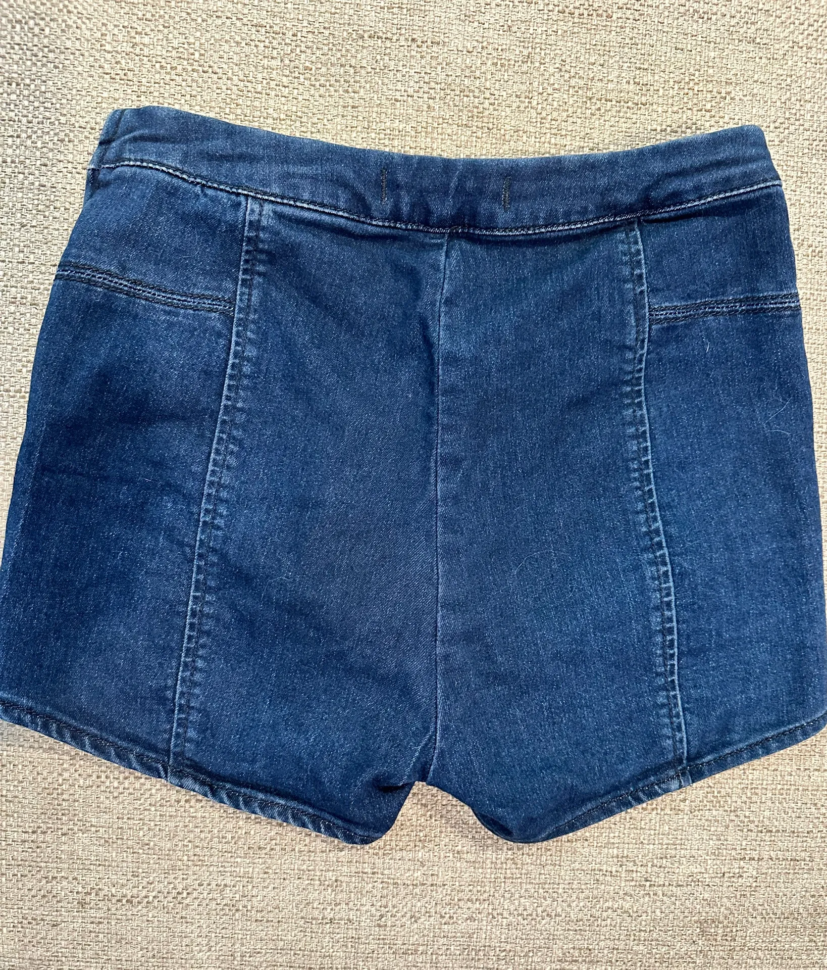 Denim Petal Dark Wash Shorts - Image 3