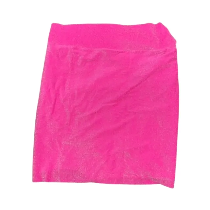 Good American Swim Sparkle Twist Mini Sarong in Pink, Size 3/L - Image 3