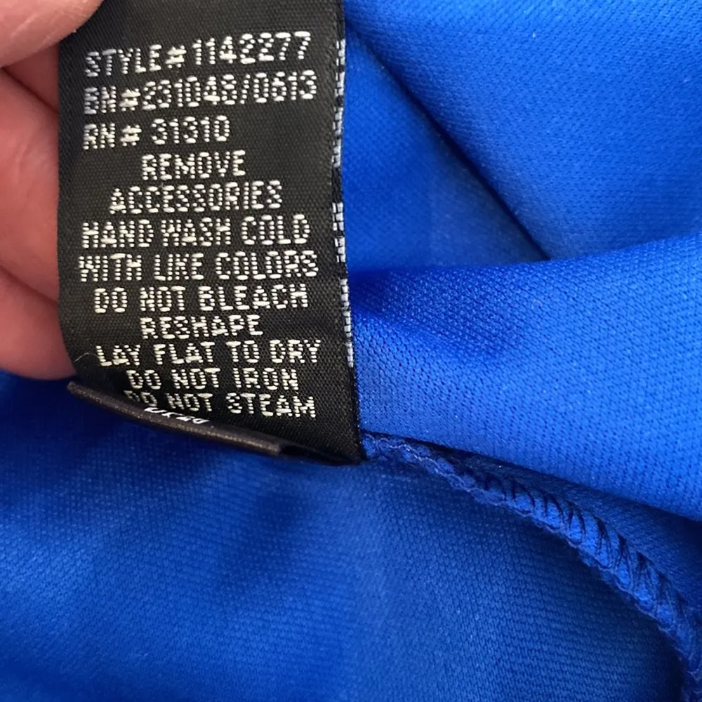 BCX Dress Prom Dress Strapless Lace Lined Jewels Zipper Sz 1 Juniors Stretchy - Image 9