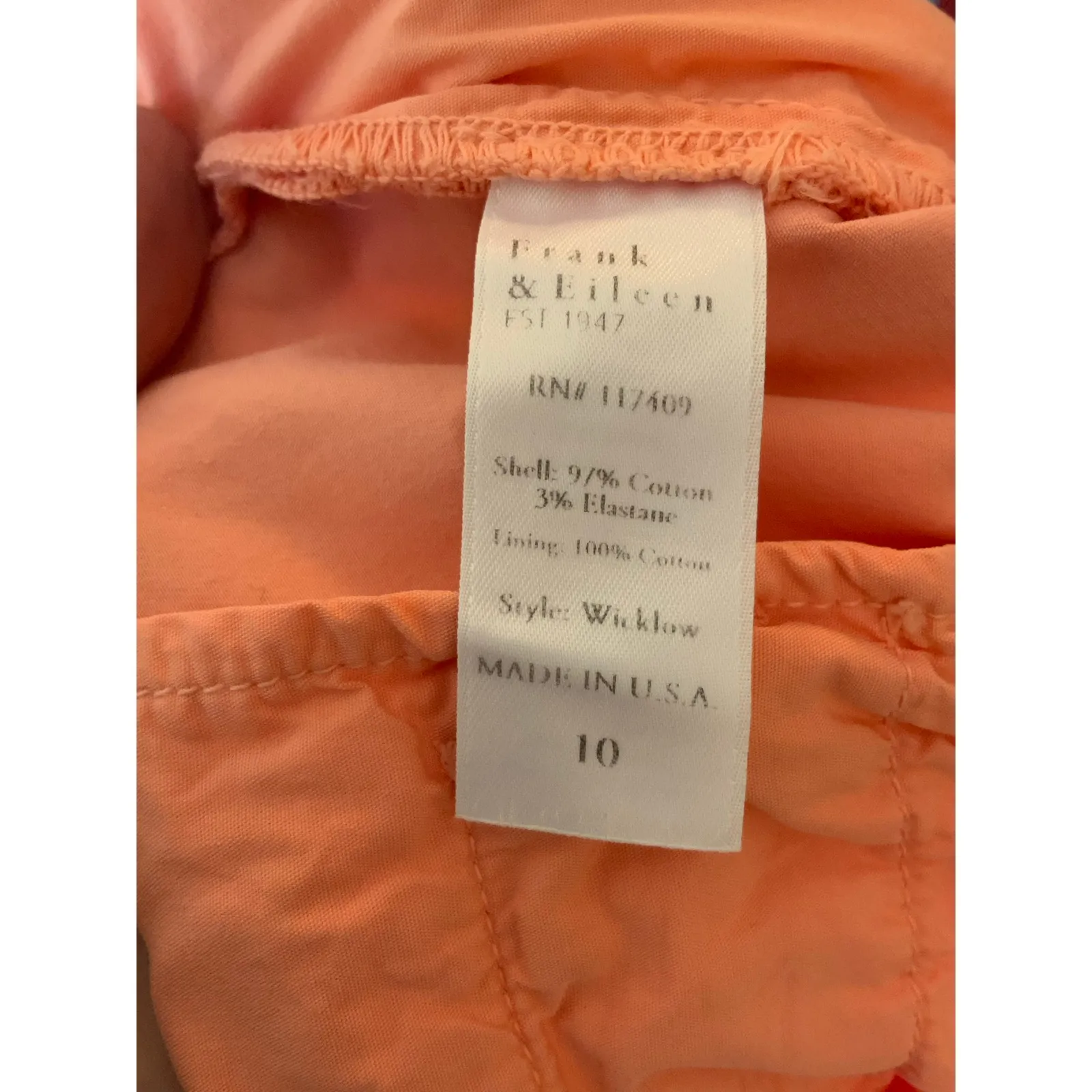 Frank & Eileen‎ Wicklow cropped pants size 10 - Image 4