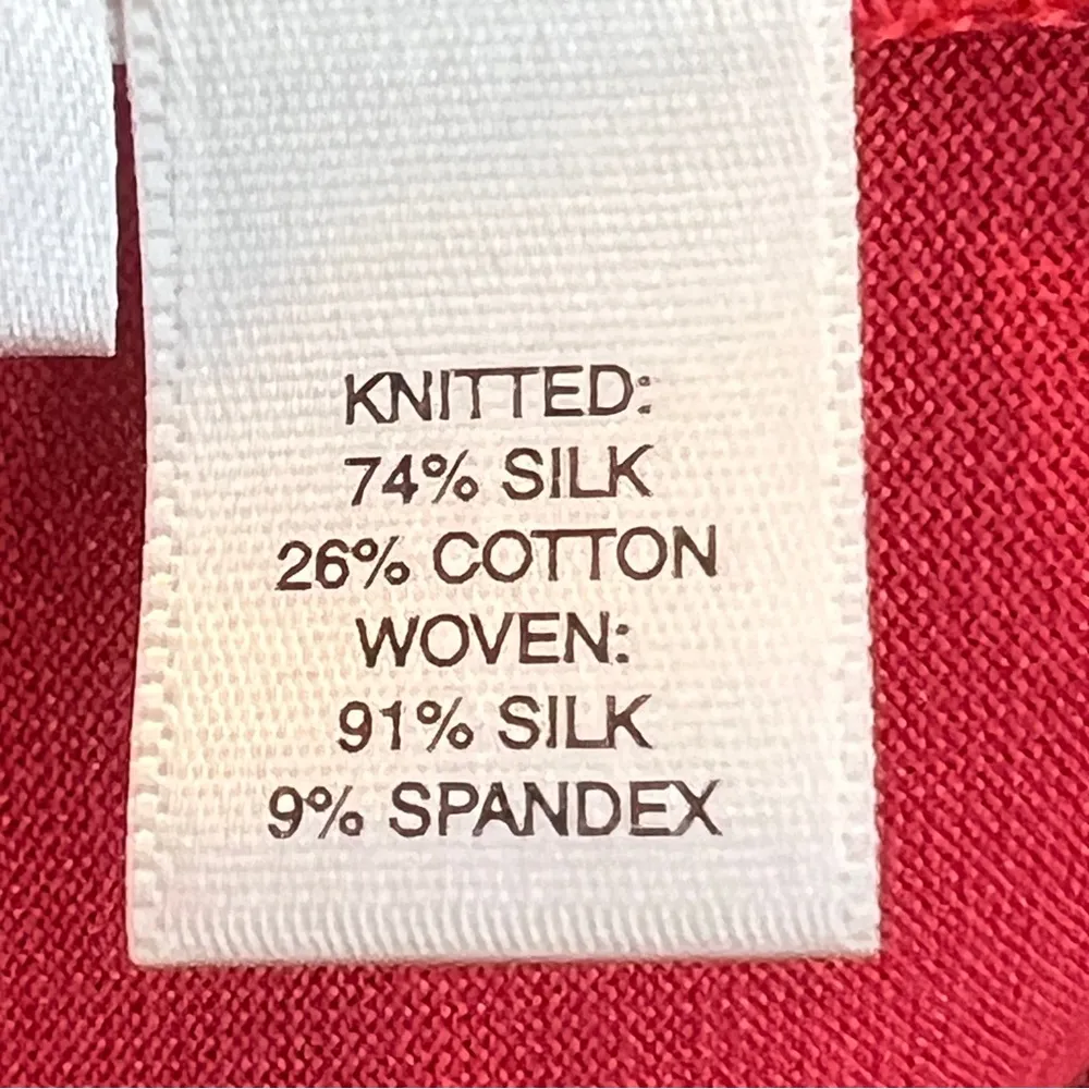 Ann Taylor Size Large Shoulder Bow Scoop Neck Red Tank Top - Image 6