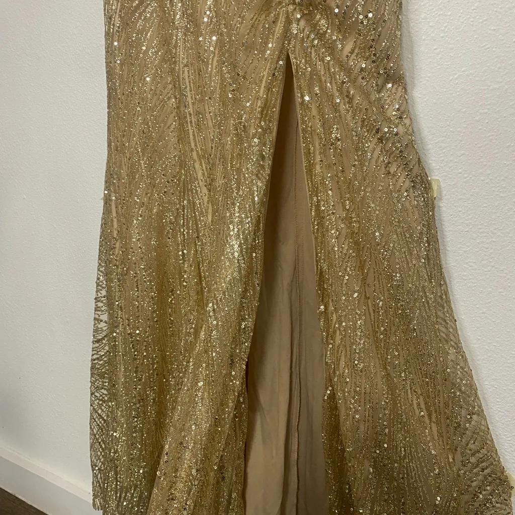 Cinderella Divine Elegant Gold Embellished Gown - Image 5