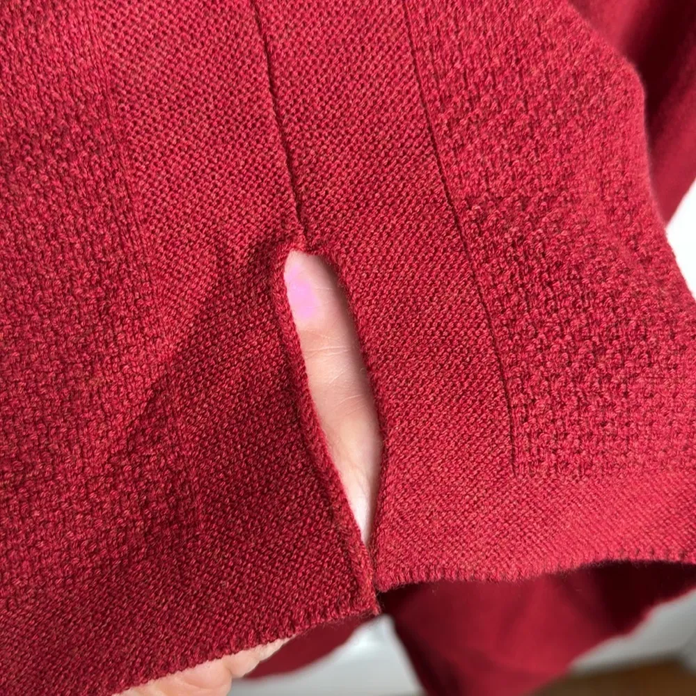 Tommy Bahama Red Pickford Cable Half Zip Knit Dress W1582 Sz S - Image 5