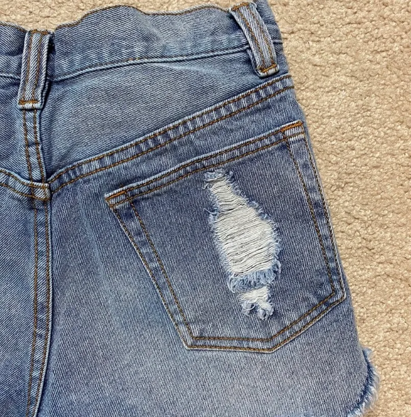 Distressed Denim Shorts - Image 6