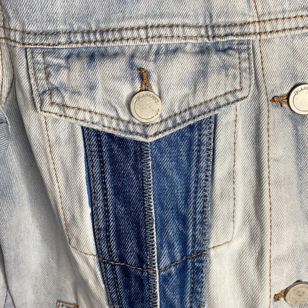 BLANK NYC Multi-Colored Ikat Jean Jacket size XS - Image 8