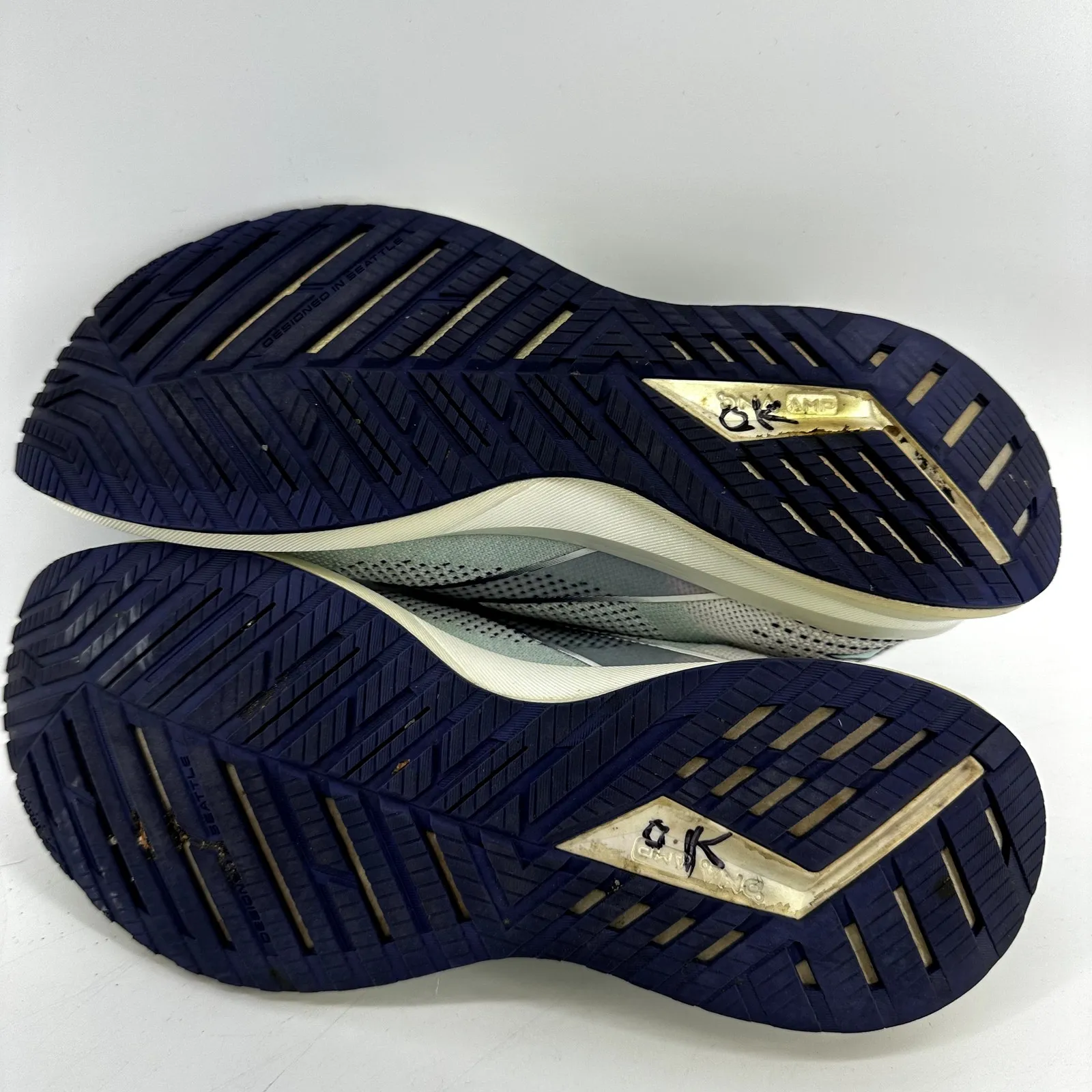 Brooks Levitate Stealthfit 5 Running Shoes Lace Up Low Top Knit Gray Blue 10.5 - Image 7