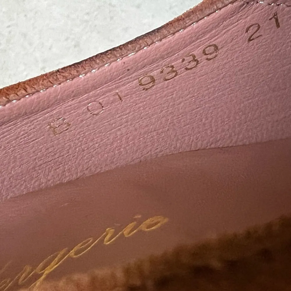 Robert Clergerie Opening Ceremony Suede Glitter Pump Brown Size 6 - Image 7