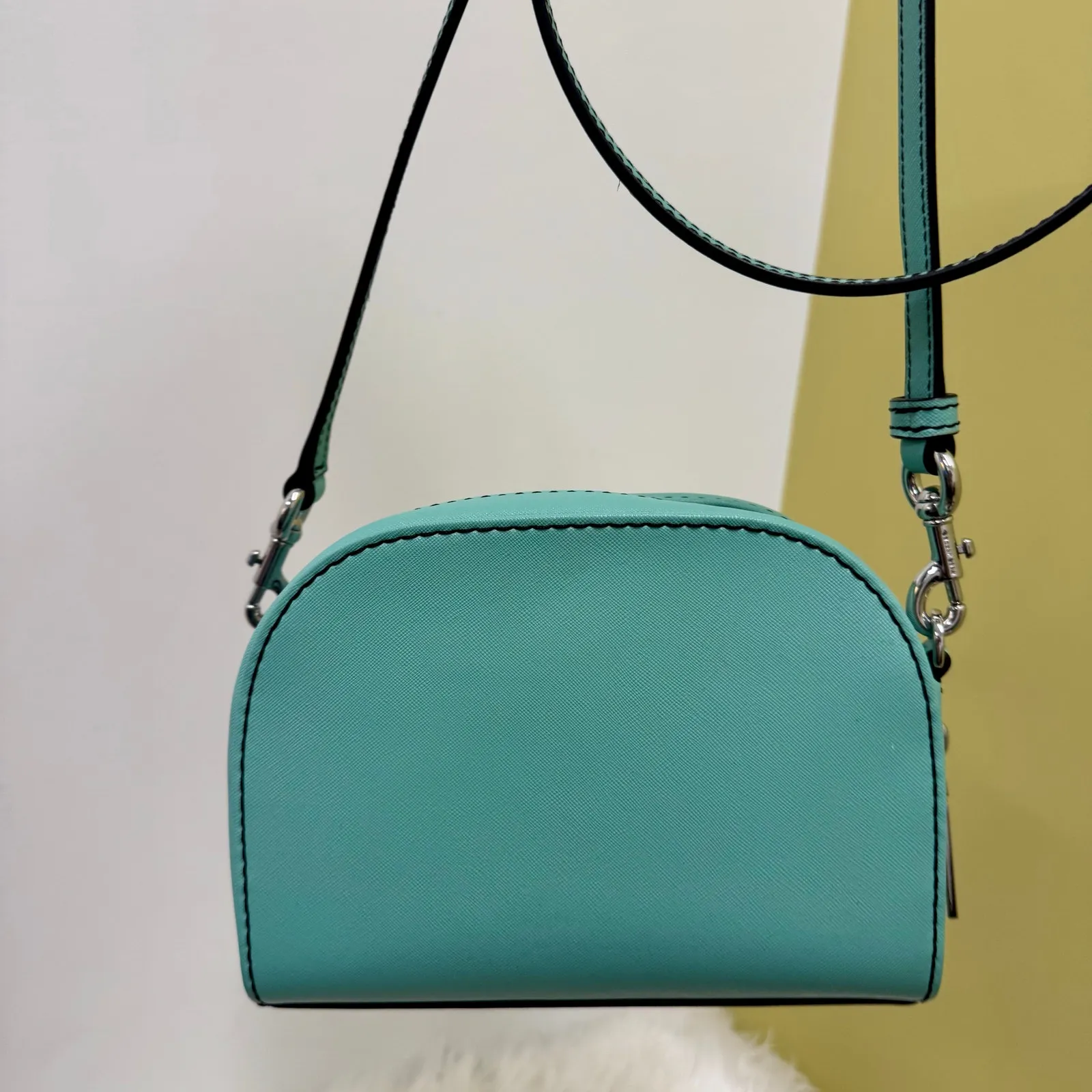 Marc Jacobs Playback Layers Logo Crossbody Purse Teal Pink 80s 90s Retro Barbie - Image 3