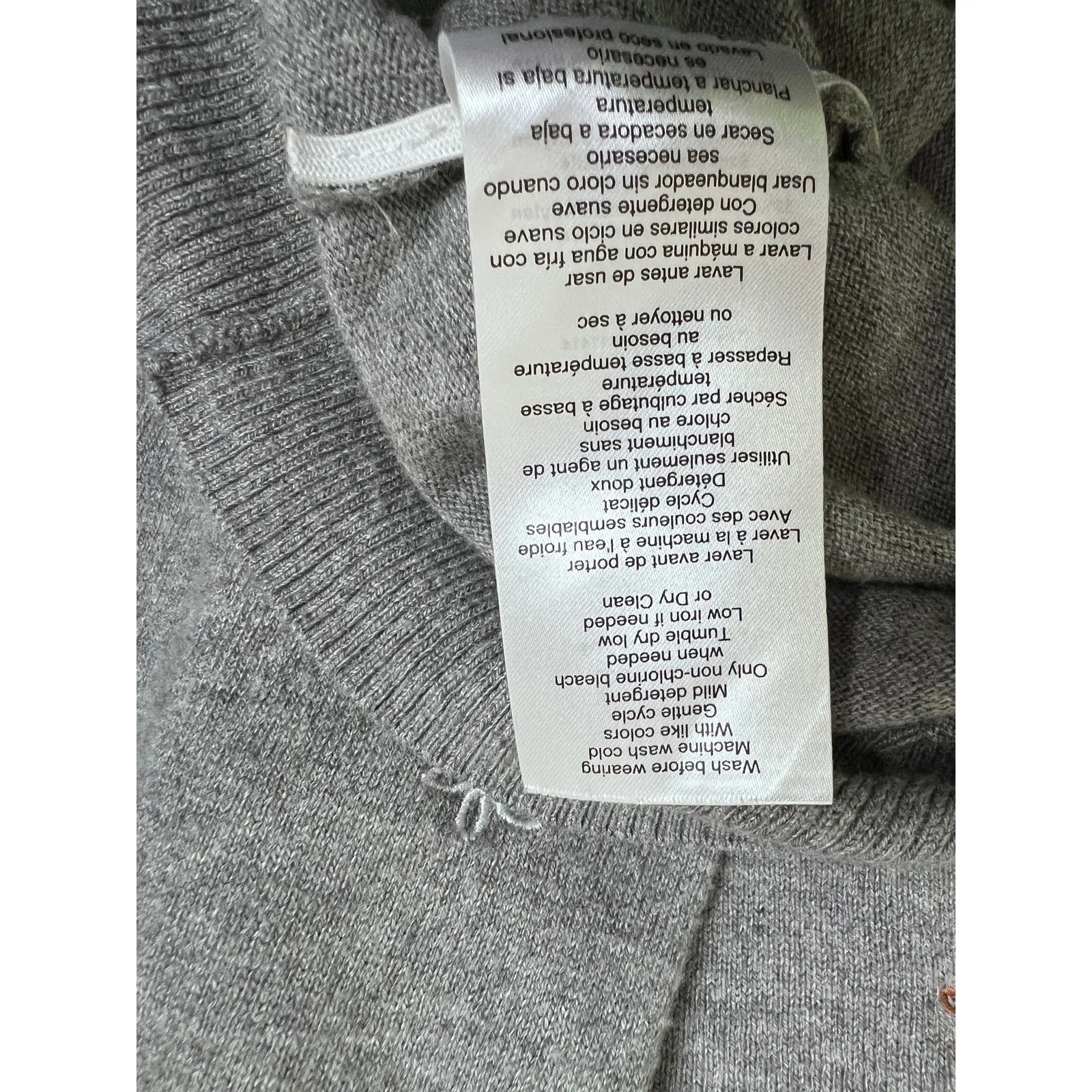 Motherhood Maternity Gray Embroidered Floral Sweater‎ Tunic Long 1X - Image 9