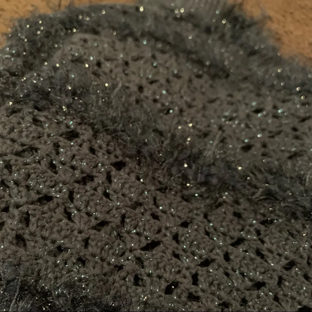 Forever 21 | Sparkly Navy Blue Knit Cardigan Sweater Small - Image 8