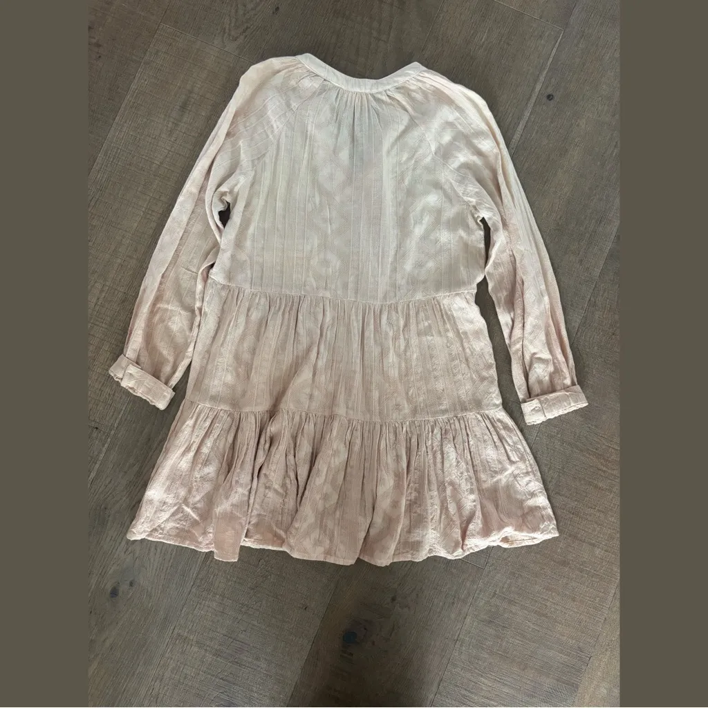 dotti beige ombré ruffle mini dress Tan - Image 3