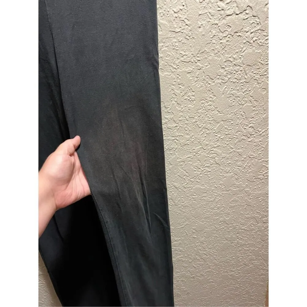 Victorias Secret Black With Grey Band Bootcut Leggings Woman’s Size Medium-Disco - Image 5