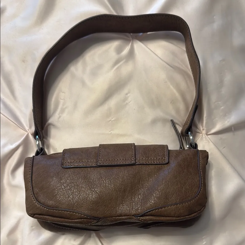 Brown Leather Shoulder Bag - Image 2