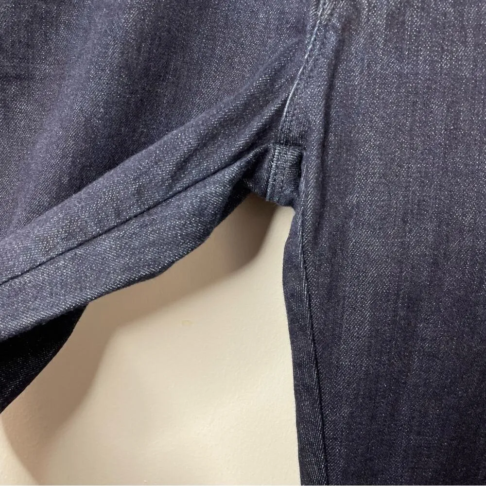 Dylan George Dark Wash Low Mid rise slim straight leg denim jeans womens 29 Blue - Image 4