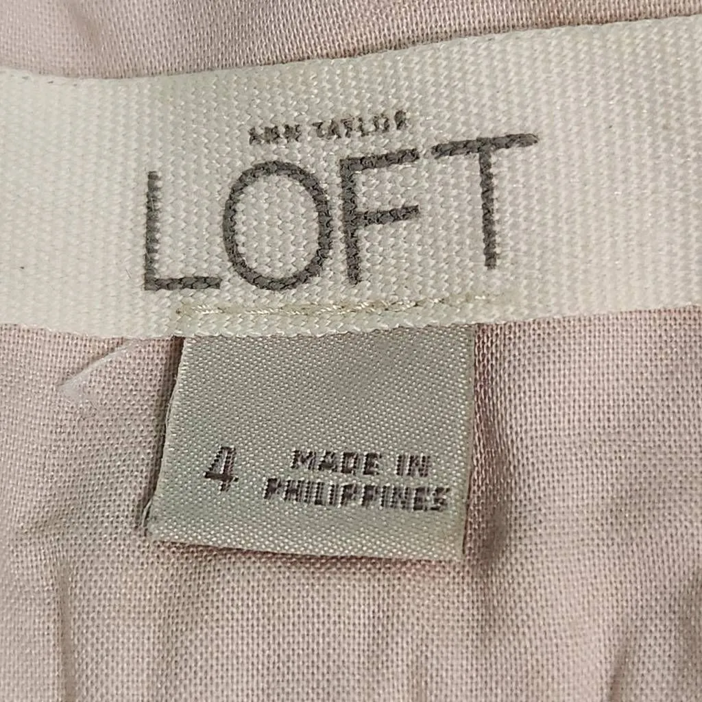 Loft Blush Pink Eyelet Lace Shorts Size 4 LOFT Preppy Pink Lace Shorts - Image 6