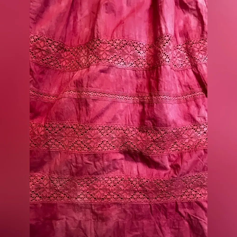 NWOT LoveShackFancy Edie dress in pink tie dye - Image 8