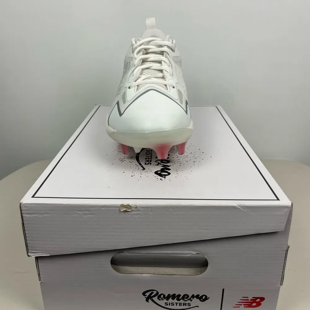 New Balance  White Silver FuelCell Romero Duo Comp Softball‎ Cleats - Image 12
