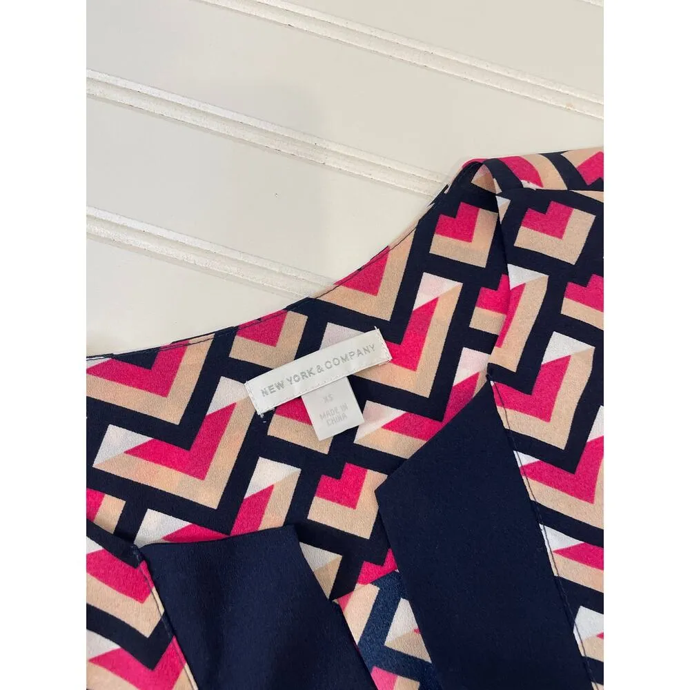 New York Co & H&M White Floral Top & Red Pullover Blouse Bundle Womens Size XS - Image 5