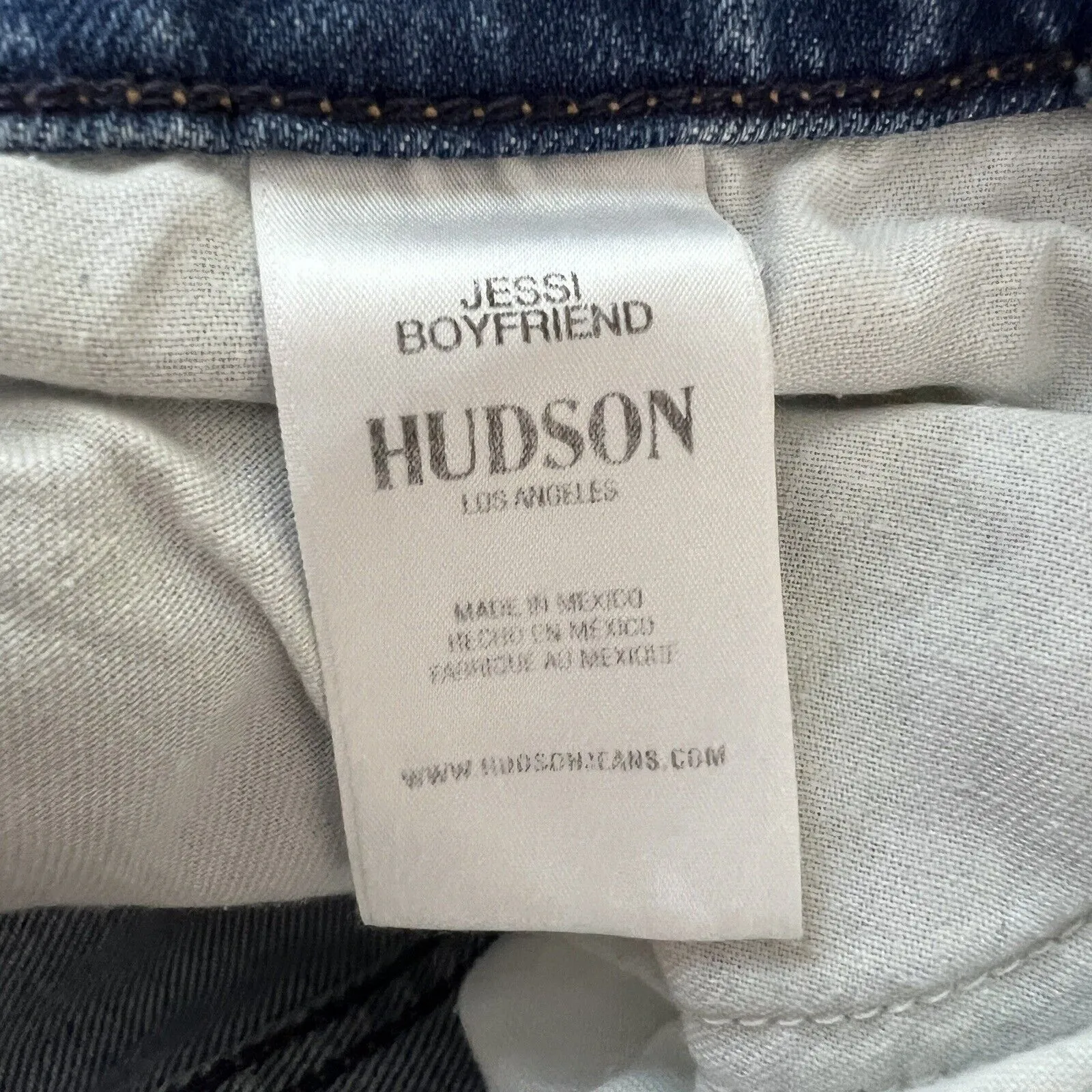 Hudson Jeans Womens 4 27 Blue Jessie Boyfriend Distressed Destroyed Raw Hem Edgy - Image 6