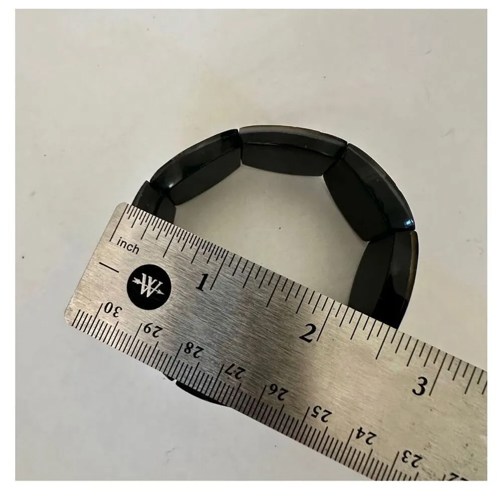 Abalone shell stretchy bracelet - Image 5