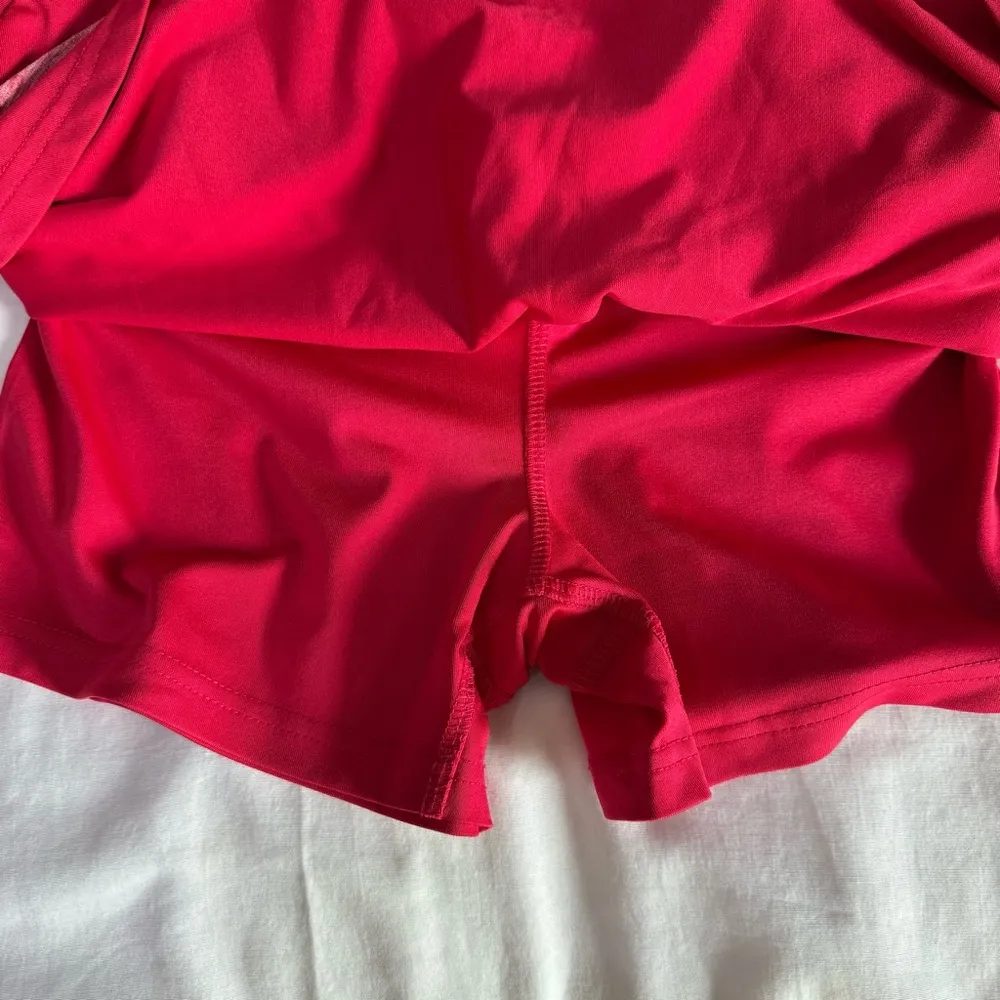 Bolle Pull On Tennis Golf Pickleball Women Skort Skirt w/ Shorts Size Large Pink - Image 3