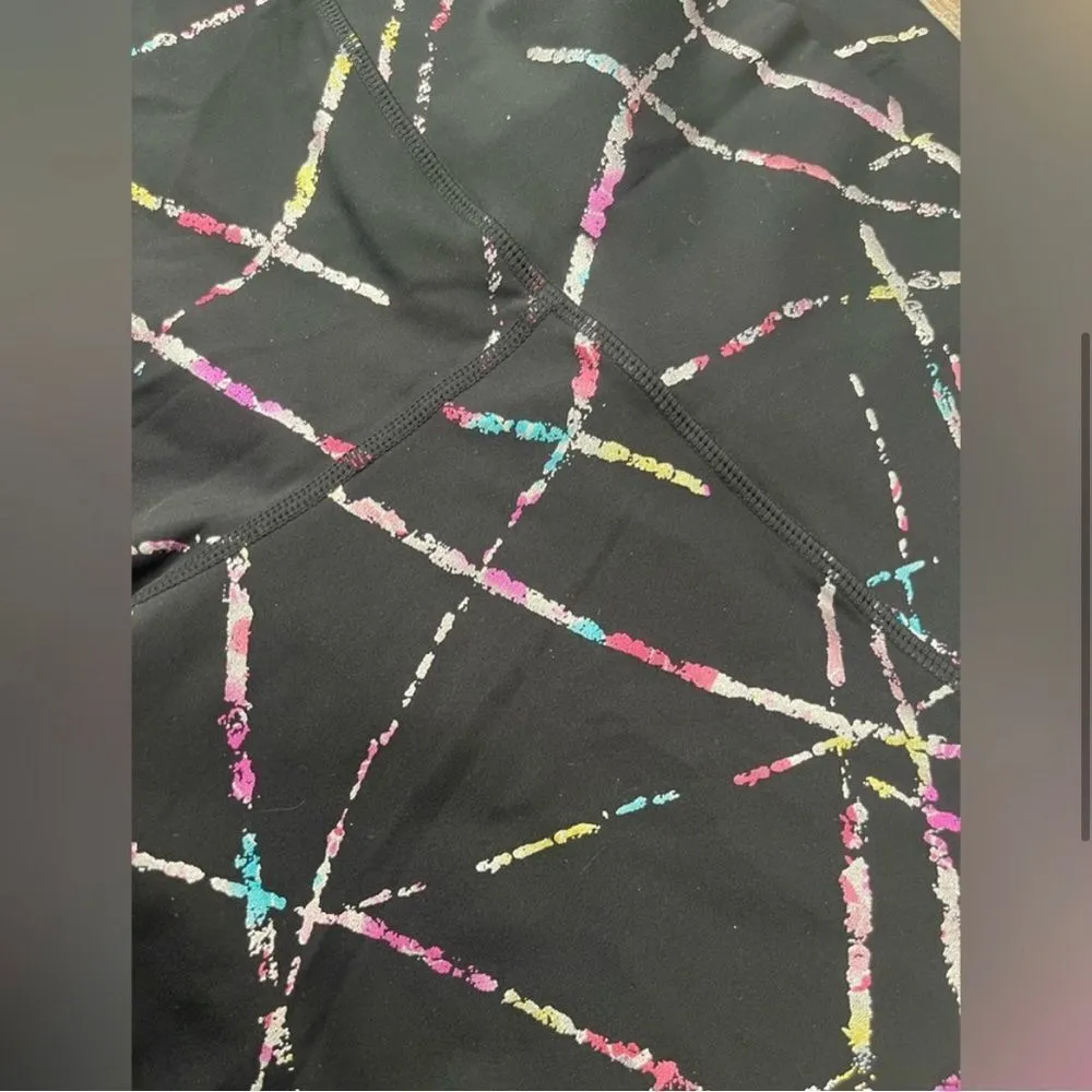 ZYIA Abstract Hi Rise 7/8 Length Leggings Sz 6/8 - Image 9