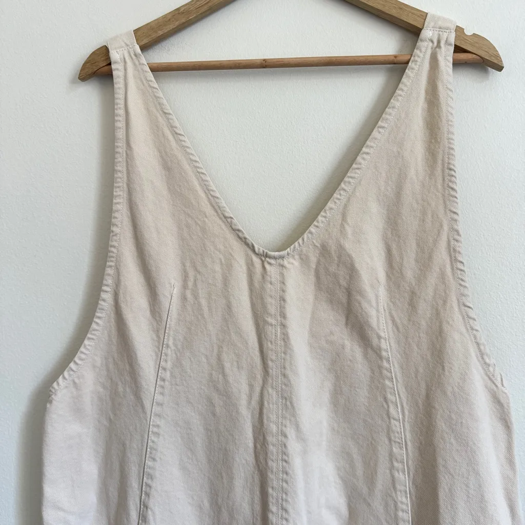NEW Free People We The Free High Roller Jumpsuit Size Large Cream NWOT - Image 4