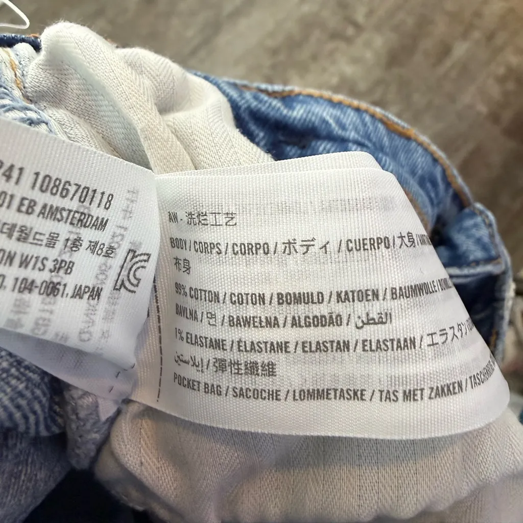 Abercrombie & Fitch Curve Love Low Rise Baggy Jean in Medium Blue Size 25 or 0 - Image 11