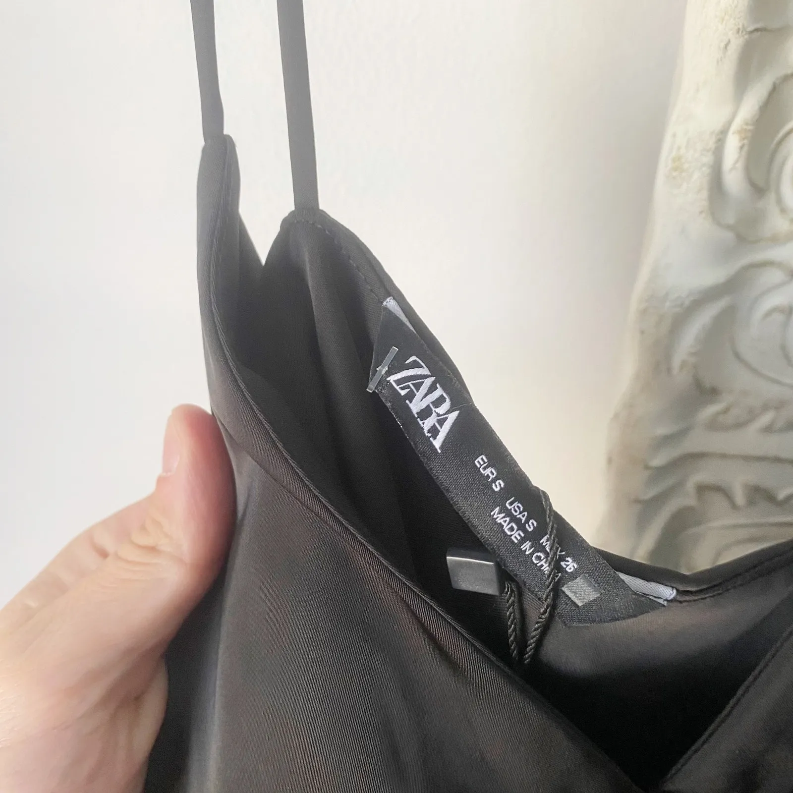 Zara Satin Asymmetric Cutout Top - Image 3