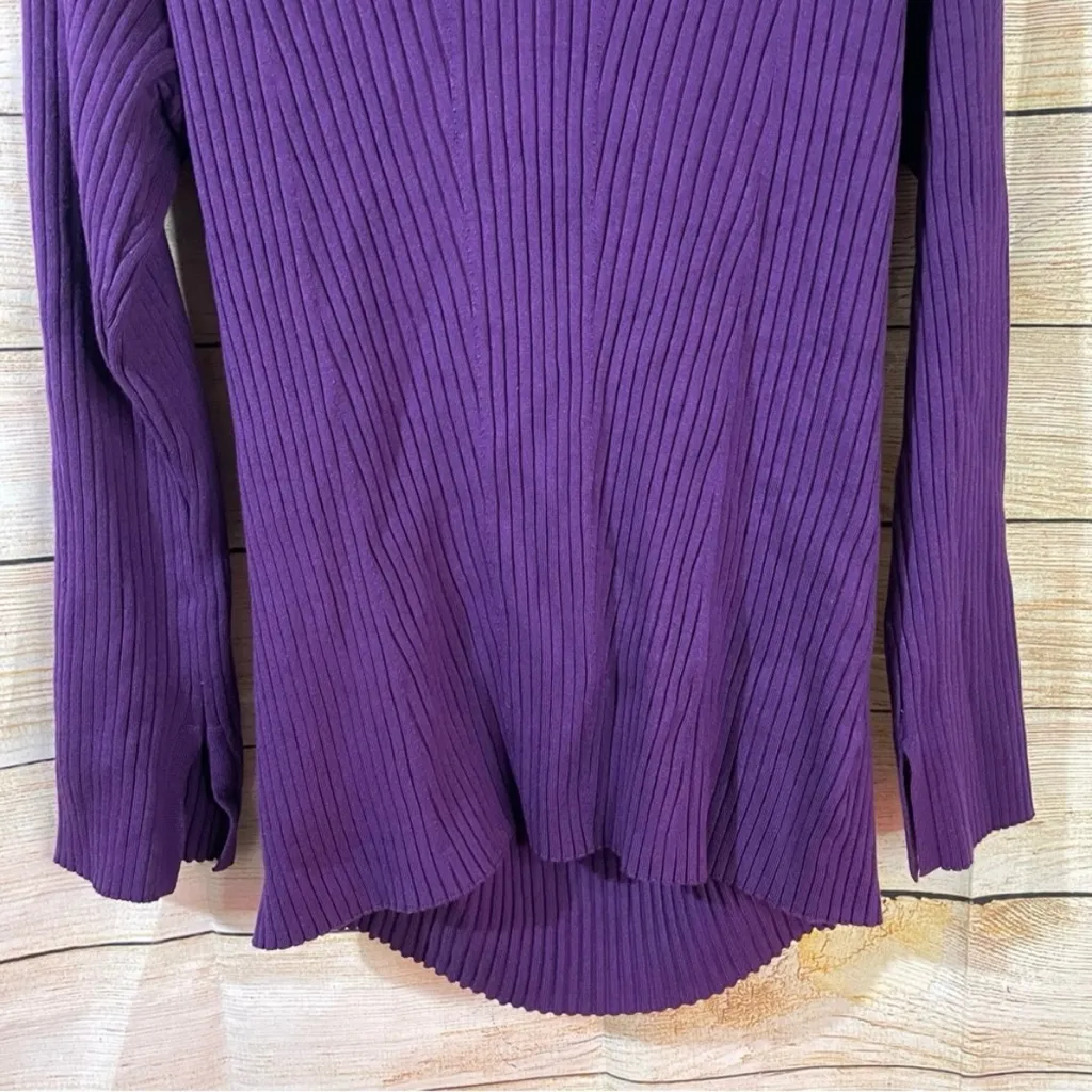 Future Collective twisted back crewneck pullover purple sweater Size 1X - Image 6