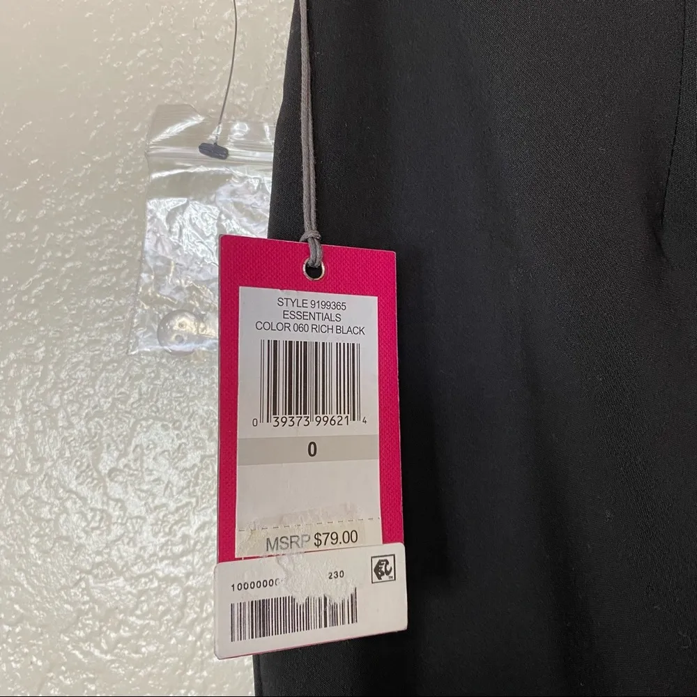 Vince Camuto Black Milano Twill Pant Size 0 NWT - Image 10