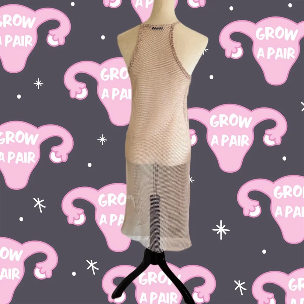 ZARA TRAFALUC Rose Tattoo Fishnet Midi Halter Slip Dress Punk Grunge Y2K 90s - Image 4