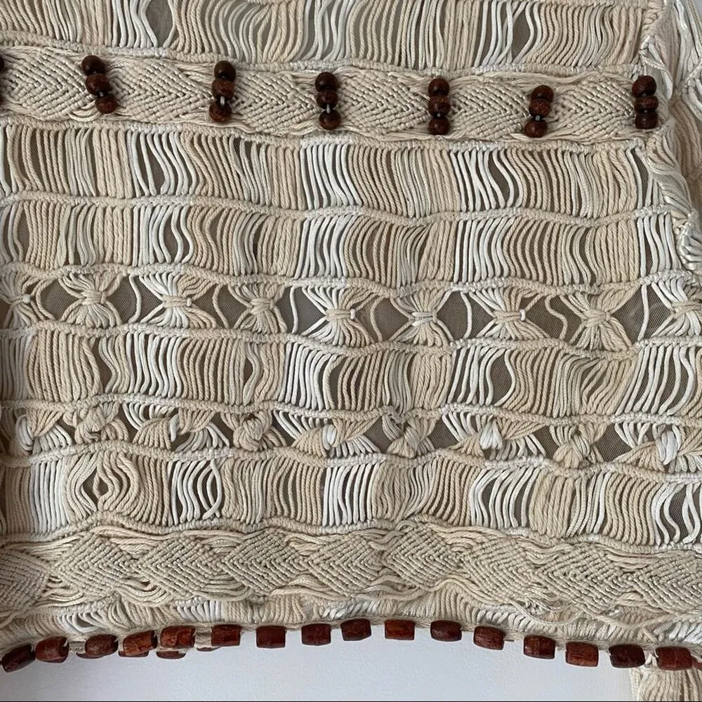 Sandy Starkman Cottagecore macrame vintage jacket medium - Image 8