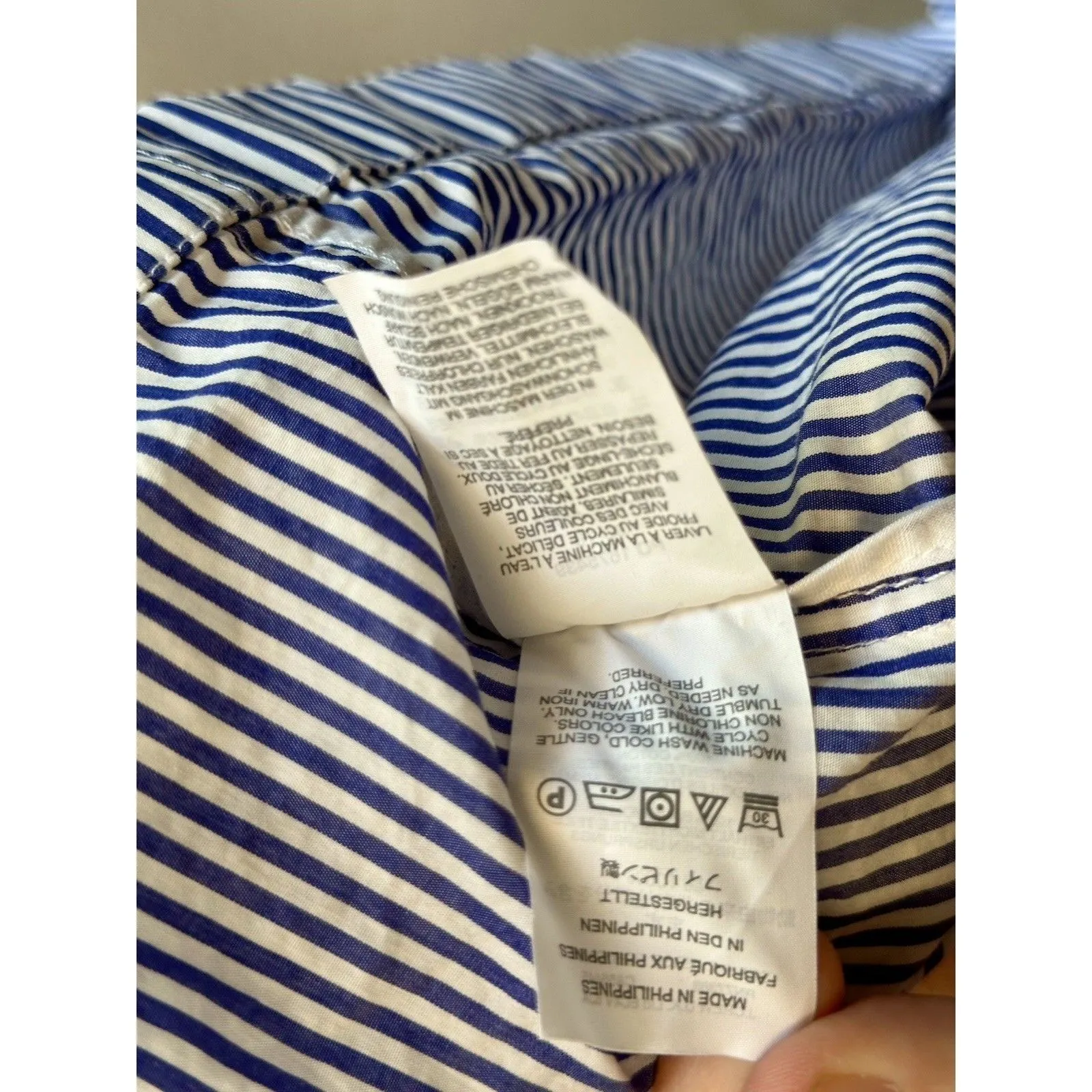 J Crew Womens Blue Striped Double - Image 7