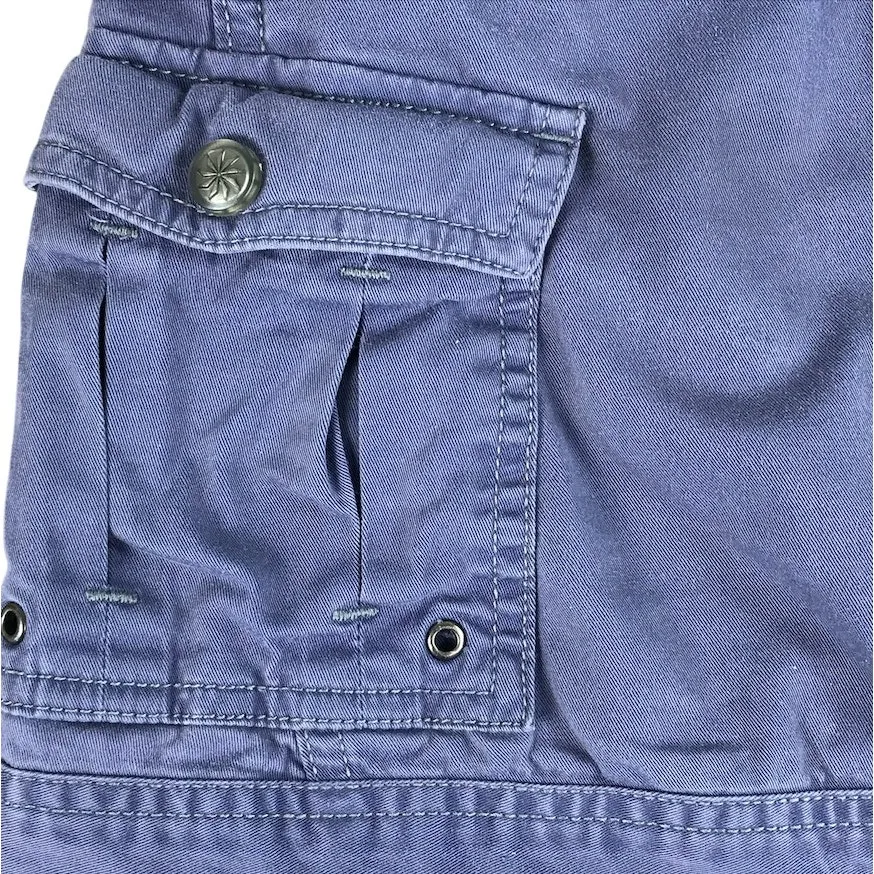 ATHLETA Take a Hike Cargo Mini Skirt Size 4 Blue Studded Outdoor Sporty Travel - Image 3