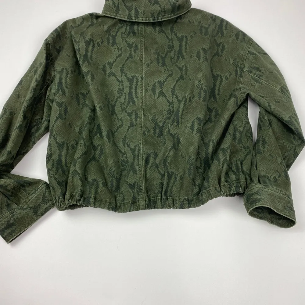 EXPRESS  Green Camo Jacket Size Small - Image 9