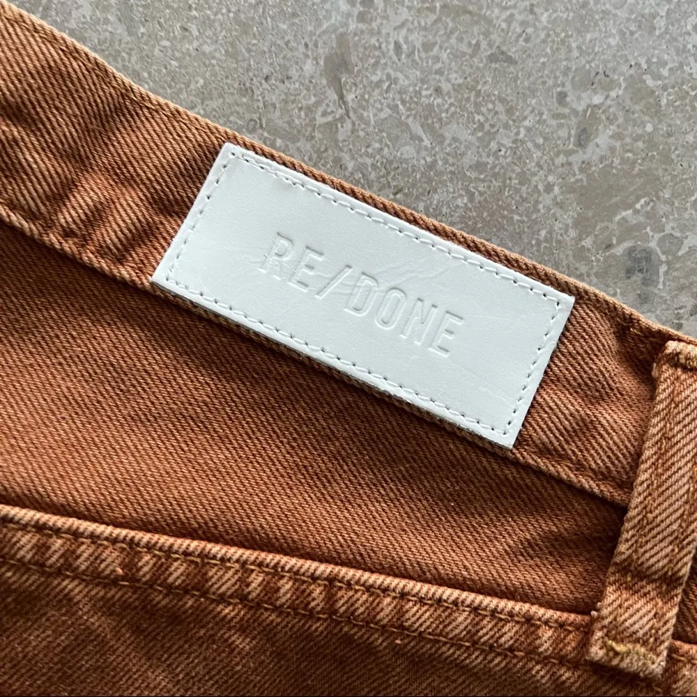 Re/Done Ultra High-Rise Stovepipe Jeans in Terracotta, Size 29 New w/Tag - Image 11
