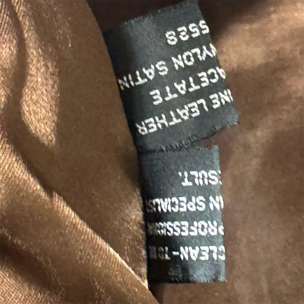 Vintage Wendi Q by Saxony Leather Jacket Brown Oversized 80s 90s Korea Women’s M Size M - Image 13