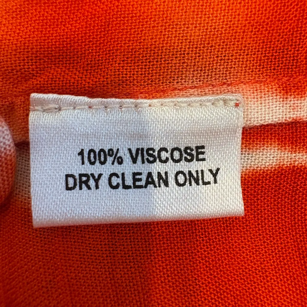 Hemant & Nandita Off Shoulder Embroidered Tie Dye Tunic Dress S Boho Bohemian Red Size XS - Image 9