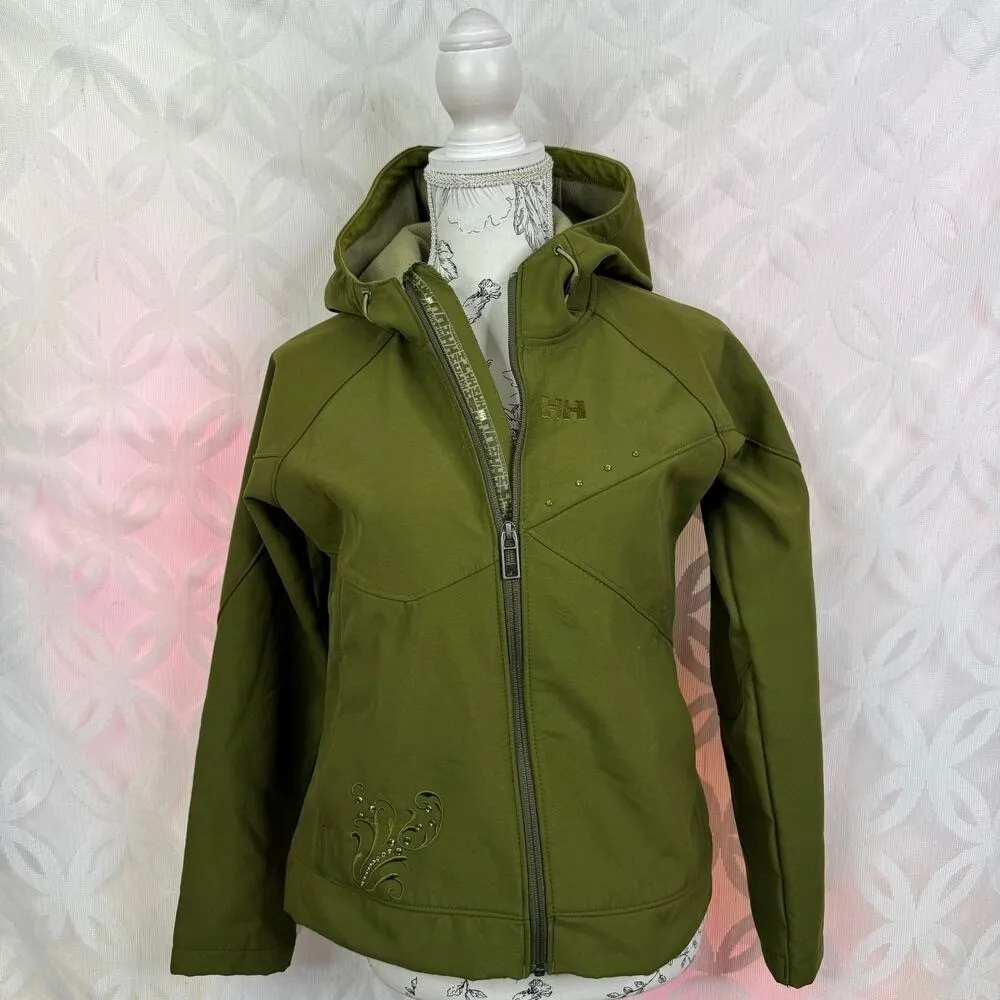 Helly Hansen Full Zip Green Soft Shell Jacket‎ Size Small - Image 13