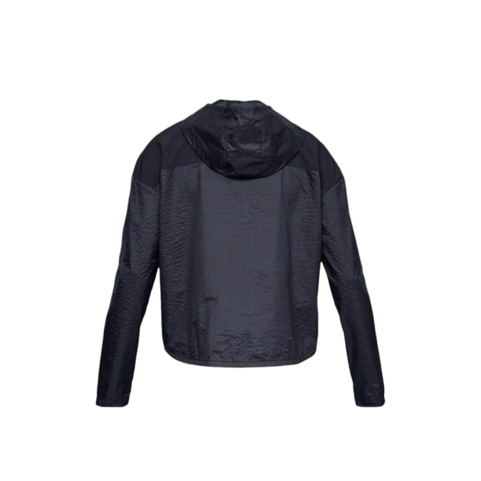 Under Armour 1328837 001 Women's Sz M Black Woven Full Zip Hoodie Running Jacket - Image 7