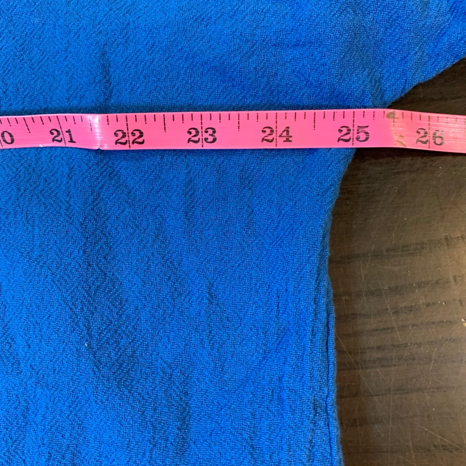 Oh My Gauze 3 Women's Top Size 16 XXL Royal‎ Blue Cotton Cruise Beachy Vacation - Image 6