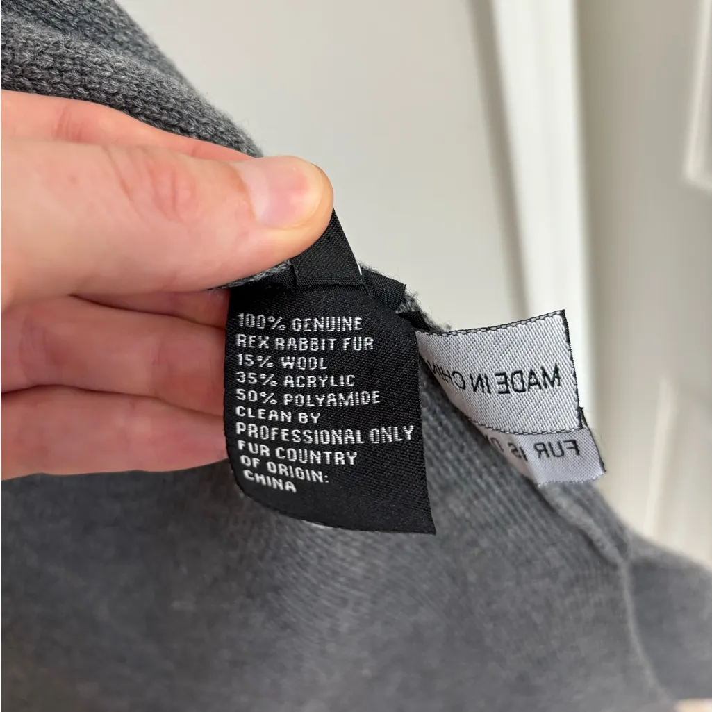 Linda Richards New York Long Line Sweater Vest with Rabbit Fur - Image 7